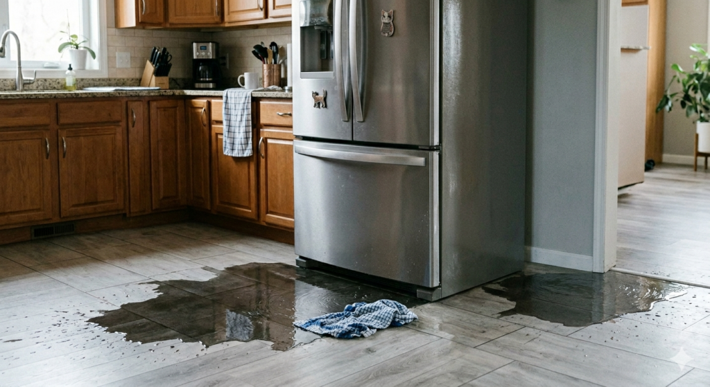 fridge leaking water