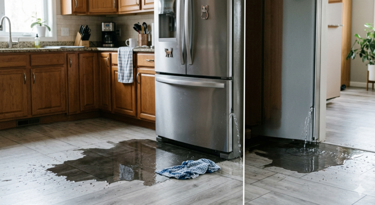 fridge leaking water